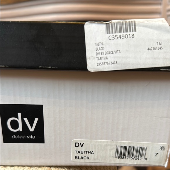 Dolce Vita- Tabitha Black Leather Women's Mules - Picture 3 of 3